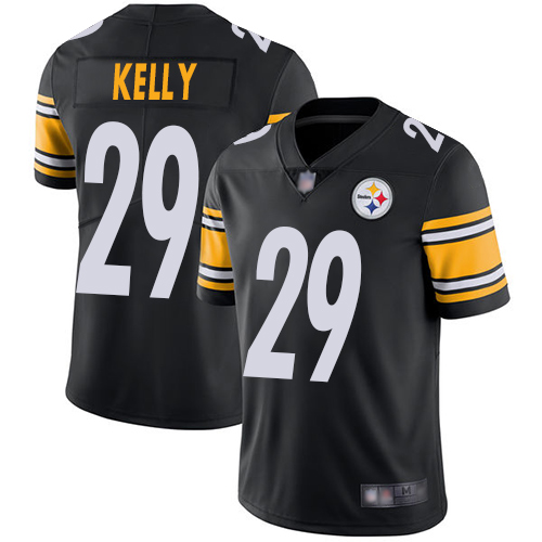 Men Pittsburgh Steelers Football 29 Limited Black Kam Kelly Home Vapor Untouchable Nike NFL Jersey